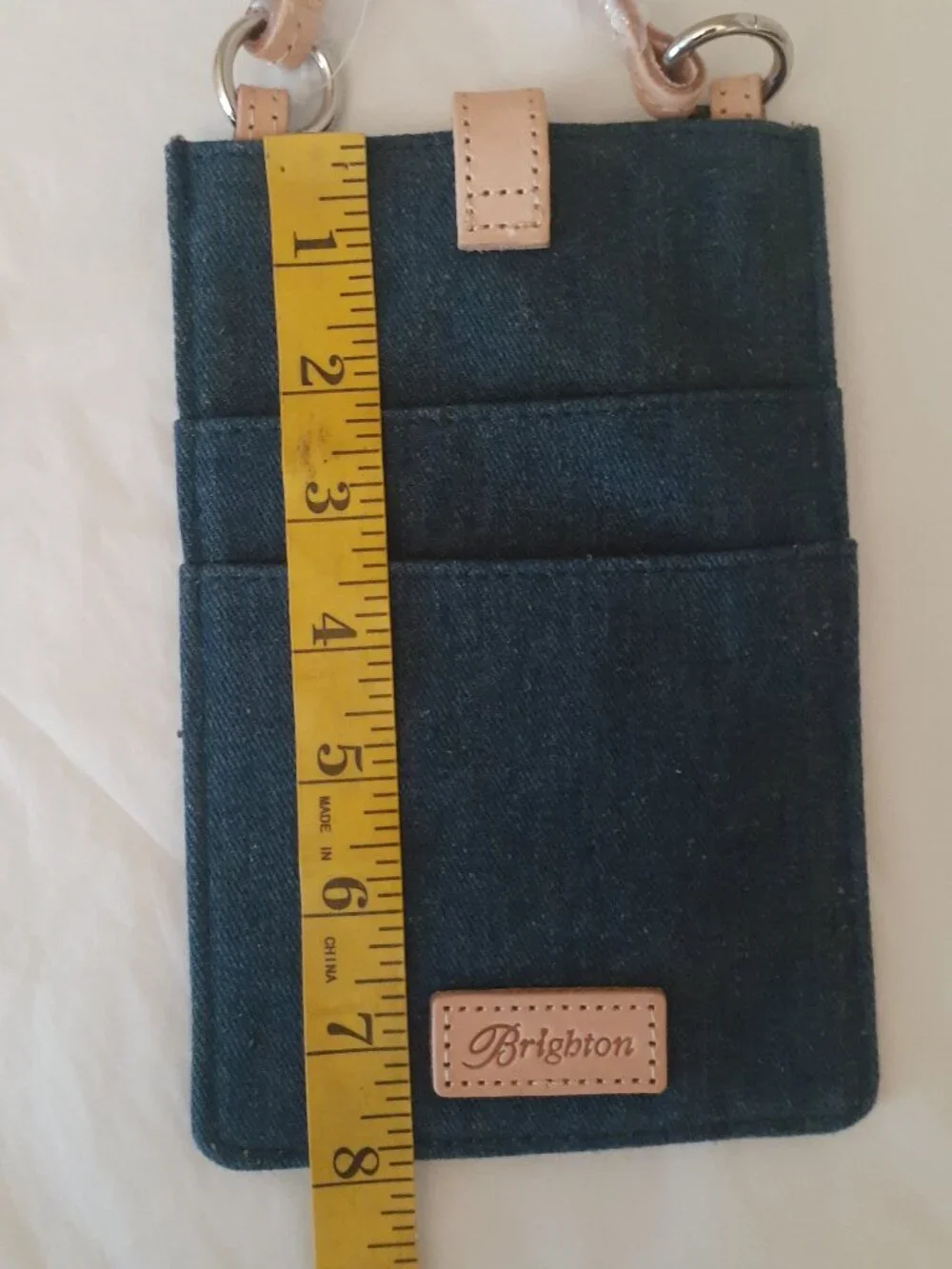 Brighton Buddy Denim Crossbody Pouch Bag